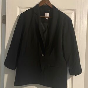 Black Blazer with Single Button